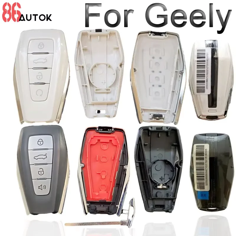 

Keyless Auto Key Case Cover for Geely Azkarra Atlas Coolray Okavango Monjaro KX11 Emgrand X7 X3 S1 Auto Key Shell Remote Key