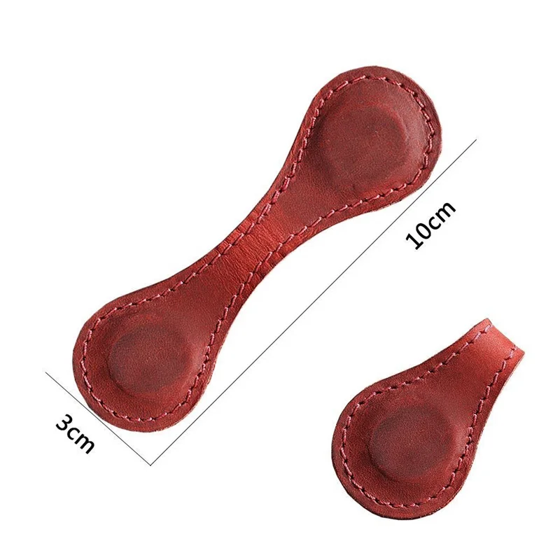 Hand Stitched PU Leather Bookmarks Magnetic Design Book Marker Clips Book Decoration Reading Markers For Readers