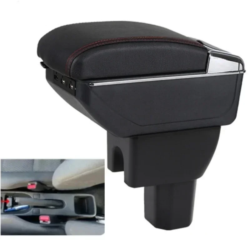 

New luxury For Suzuki Splash Armrest box Car Arm Car Accessories Interior Details Retrofit parts PU Leather Easy Installation