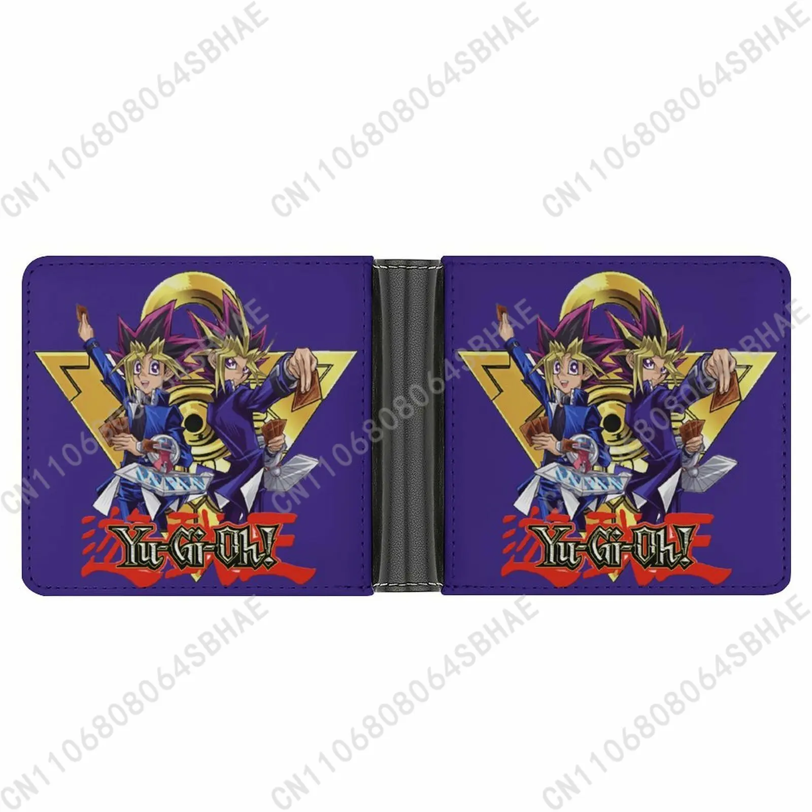 

Yu-Gi-Oh Trendy Leather Wallet Teenage Girls Boys Personalized Slim Credit Card Holder Small Purse School Daily Use