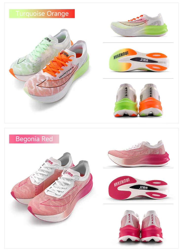 IRUNSVAN Volle Palm Nylon Carbon Platte Marathon Sportschuhe Männer 2024 Hohe Qualität Atmungsaktive Stabilität Gepolsterte Rebound – Detail 20