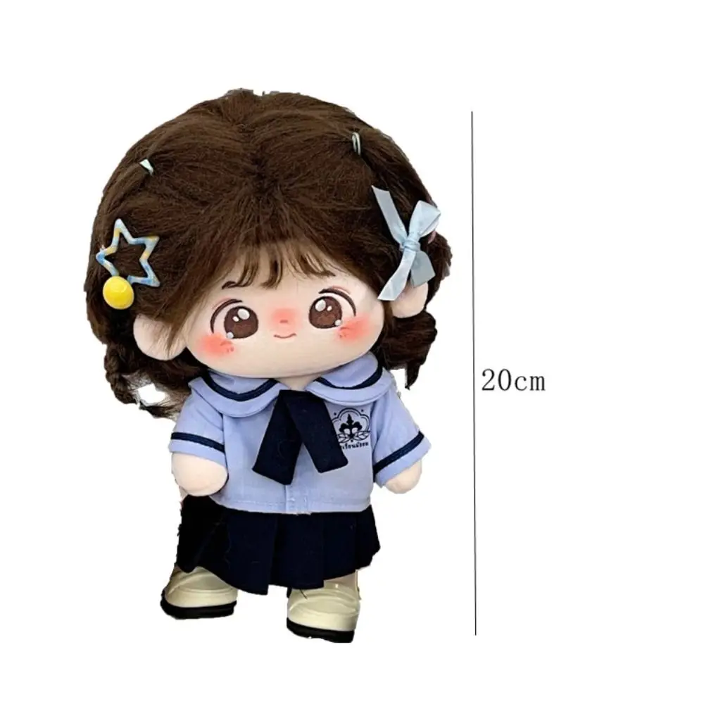 JK Uniform Preppy Cotton Doll‘s Clothes Plush Stuffed 10/20CM Doll Clothing Soft Kawaii Cotton Doll Outfit Dress Stuffed Doll