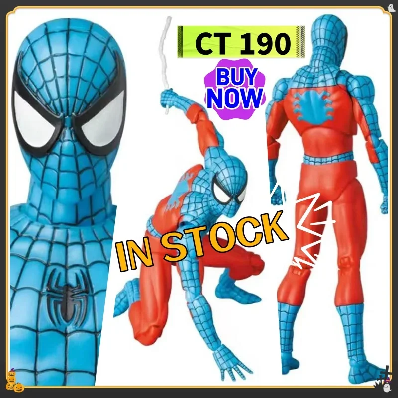 

2026 New Exclusive Ct Toys Mafex 190 Spidey Web Man Anime Action Figure - In Stock Spider-Man Collectible Gift!