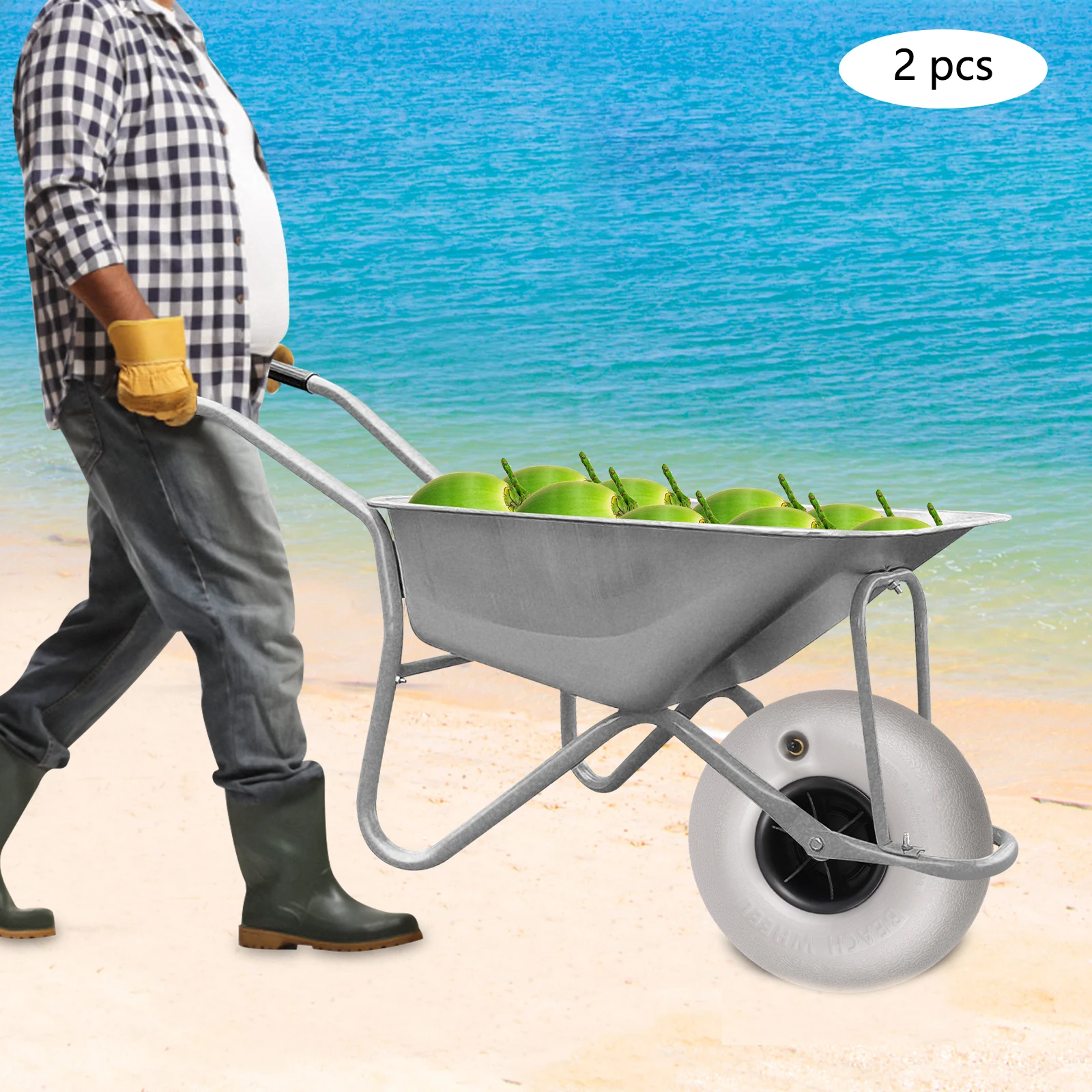 Beach Replacement Balloon Whee - Fishing Kayak Cart ulasan dan harga