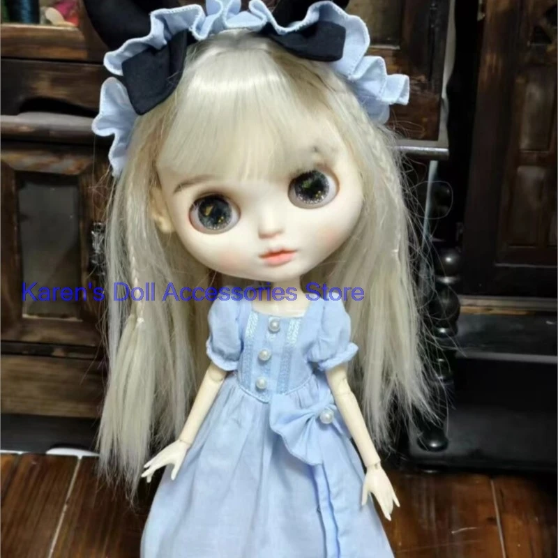

1pcs classic one-piece dress yellow/blue/pink for Blythe/ob22/ob24 Doll