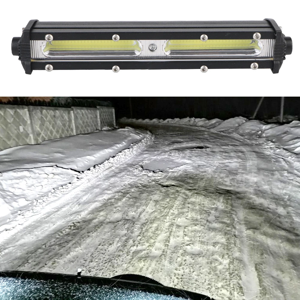 6500K Strip Light LED Headlight 12V Spotlight Light Bar Car LED Work Light For Car Auto Truck Lorry Trailer SUV