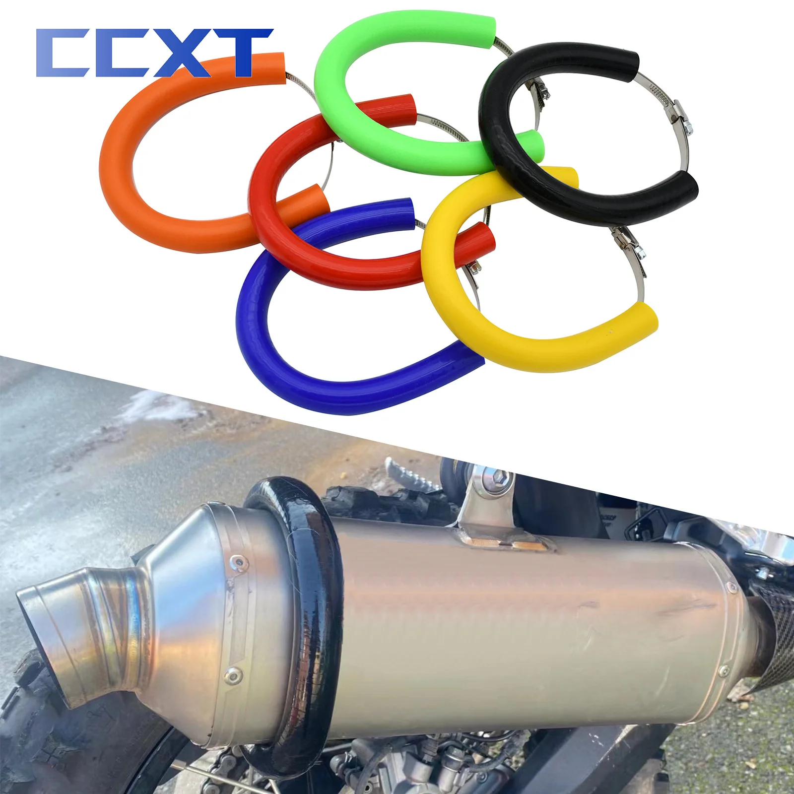 ท่อไอเสียรถจักรยานยนต์ Protector COVER GUARD ความร้อนสําหรับ GasGas EC300 EC250 สําหรับ KTM XC300 XC250 EXC300 EXC250 SX300 SX250 อะไหล่