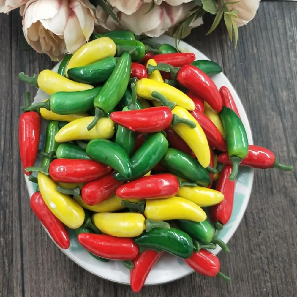 

10 PCS Mini Simulation Home Plants Artificial Pepper Simulation Chili Decoration Fake Vegetables
