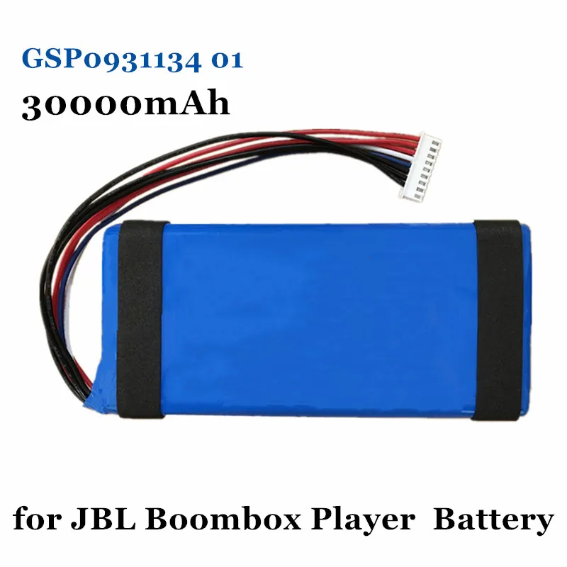 30000mAh GSP0931134 01 Battery Used for JBL Boombox Player Speaker Polymer Rechargeable Battery Replacement