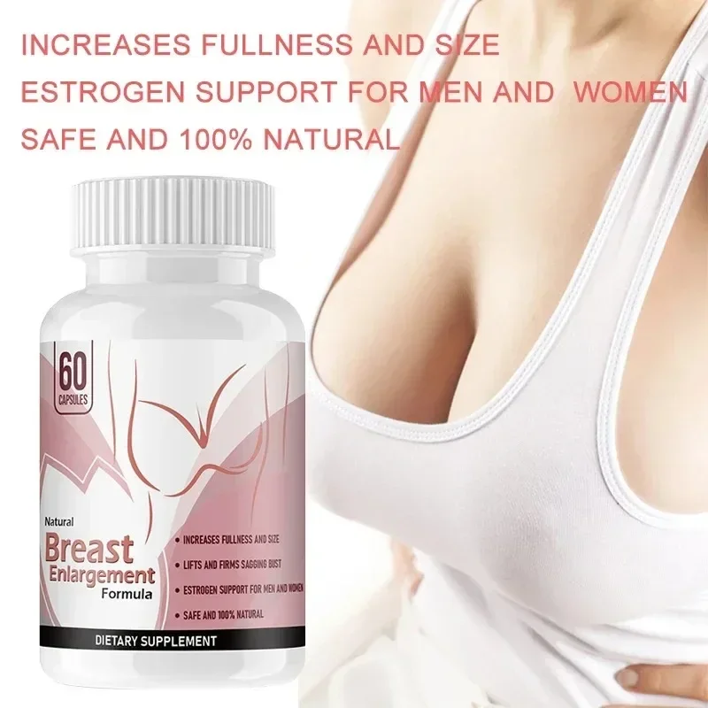 Female breast care capsule makes the chest plump, enlarged, rounded and tight, reduces stretch marks and manages the figure.