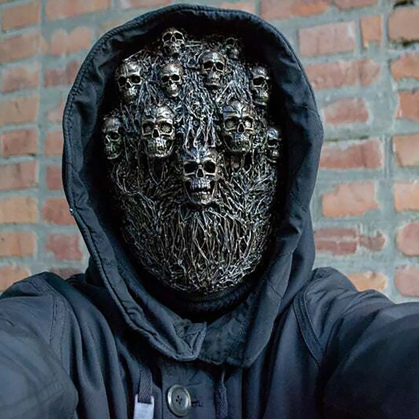 

Horror Steam Ghost Mask Cosplay Biochemical Zombie Mascaras Scary Prank Helmet Stage Performance Carnival Halloween Party Props
