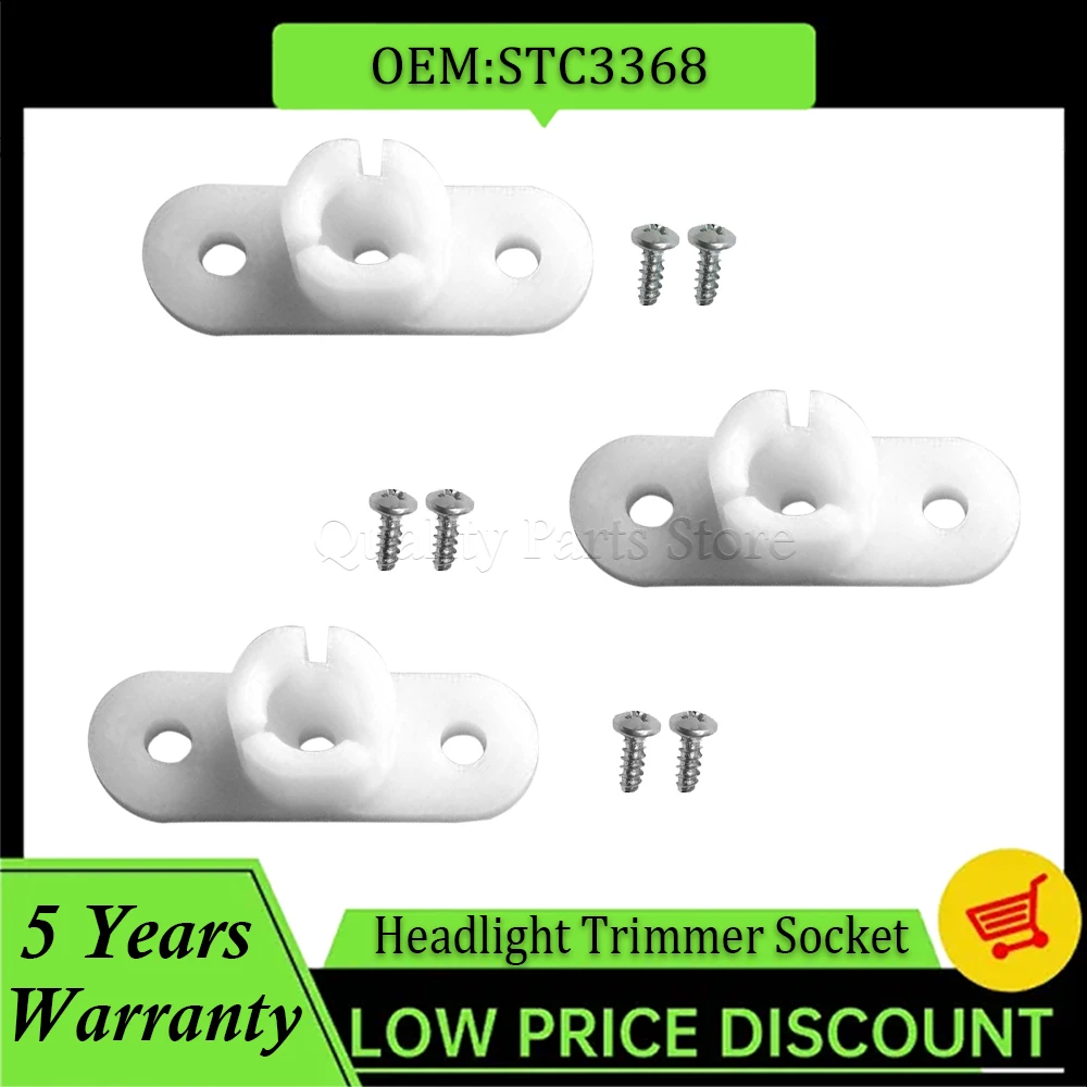 

New 1 Set Car Styling Headlight Trimmer Socket Headlamp Clip Repair Kit For Land Rover Discovery 1 2 3 1995-2002 STC3368