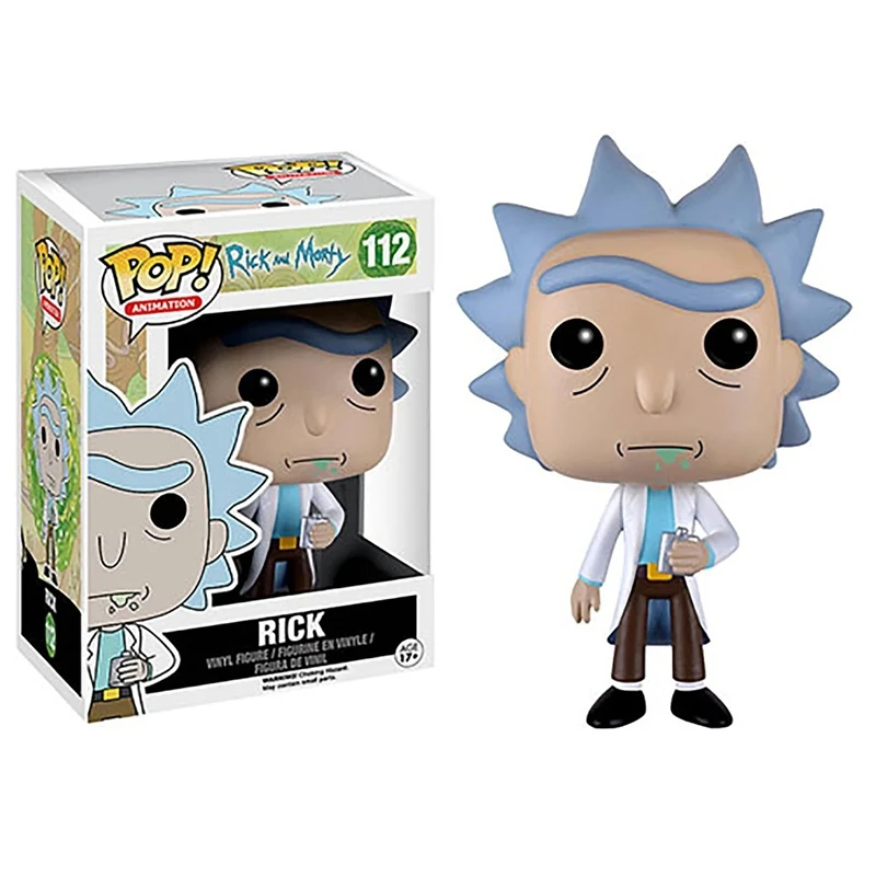 Nowe figurki Funko Pop # 112 Figurka z PVC Rick i Morty, model z winylu, postać z kreskówki, dekoracja na biurko, prezent dla fana, przedmiot kolekcjonerski — 2