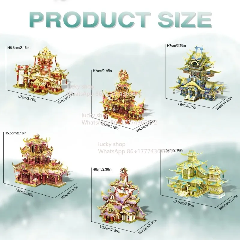 

Chinese Tang Dynasty Street Scene Building Model Set (6 Styles)