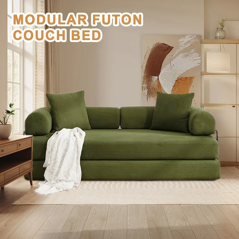 Compressed Fabric Sectional Sofa Set Convertible Couch Design for Hotel or Apartment Use