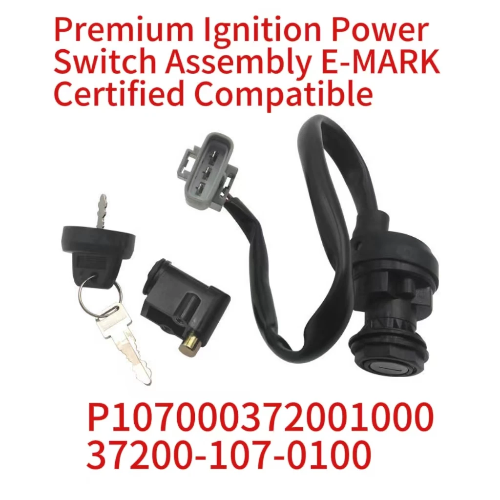 Premium Ignition Power Switch Assembly E-MARK Certified Compatible with HISUN 500 700 800 ATV