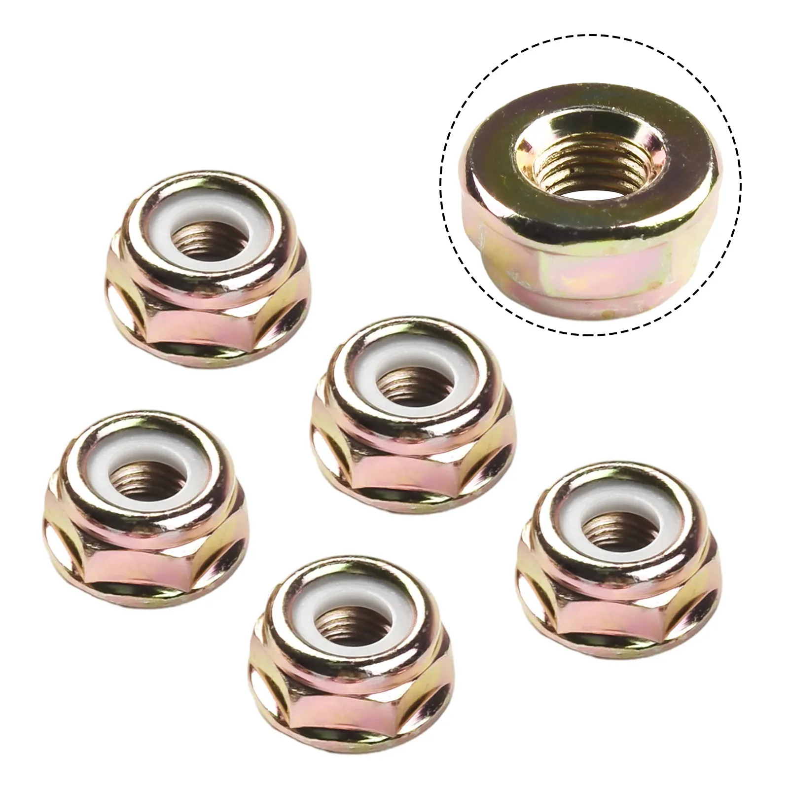 

5 PCS Reverse Screw Nuts Universal M10x1.25 Gasoline Brush Cutter Summer Garden String Trimmer Brush Cutter Gear Case Spare Nut