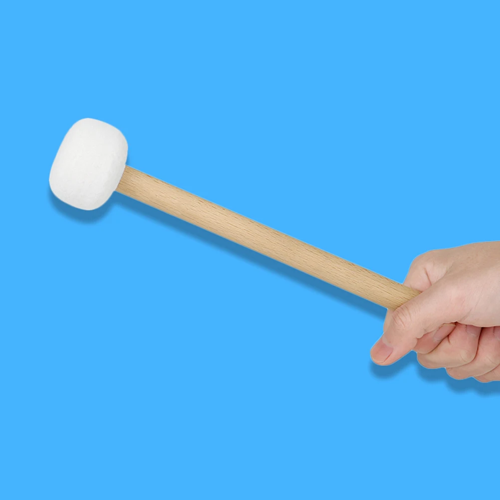 

Bass Mallet Felt Head Wooden Handle Percussion Stick For Snare Bass Mallets Drum Accessories Drum Sticks