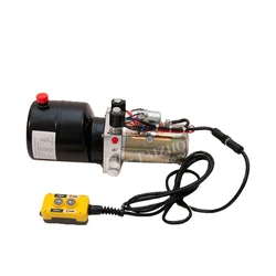 Tool-Tuff Double Acting 12 Volt DC 220V Dc 24V 48V  Electro Hydraulic Power Unit Remote, Dump Trailer Hydraulic Pump Power Unit