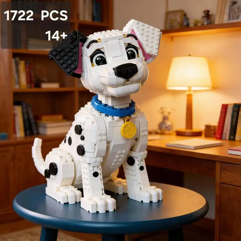 1722 Piezas, Compatible con 43269, Bloques de Construcción de Plástico de los 101 Dálmatas, Juguete de Peluche de la Película Popular, Regalo de Navidad para Amigos