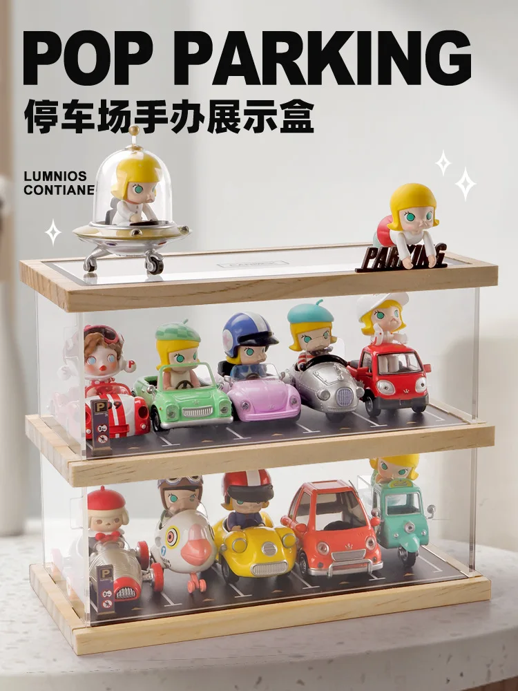

1:64 Simulation Parking Lot Model Car Display Box Garage Scene Blind Box Acrylic Handmade Collectible Storage Item