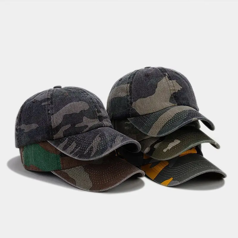 Outdoor Weiche Baumwoll-Golf-Baseballkappe Persönliche Tarnmuster-Sportmütze Herren Reise-Sonnenhüte Damen Camping-Kappen Gorras – Detail 2