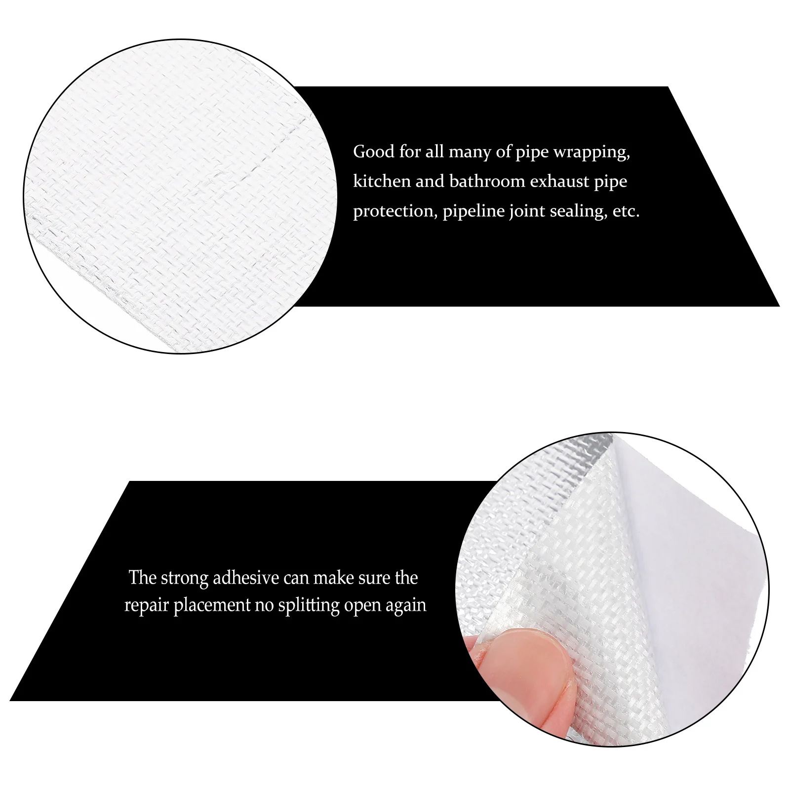 

1 Roll Durable Fiberglass Aluminum Foil Tape Heat Resistant Waterproof Adhesive Sealing Tape for Refrigeration Repair and