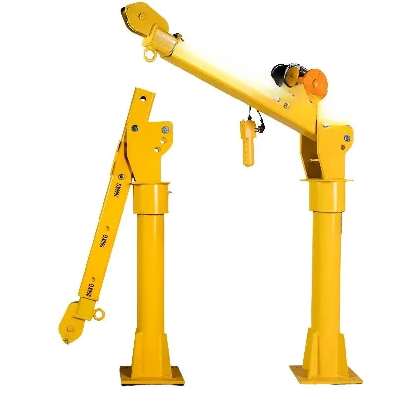 

Factory direct sales custom 500kg davit wire rope sling small mobile steering knuckle boom household new steel