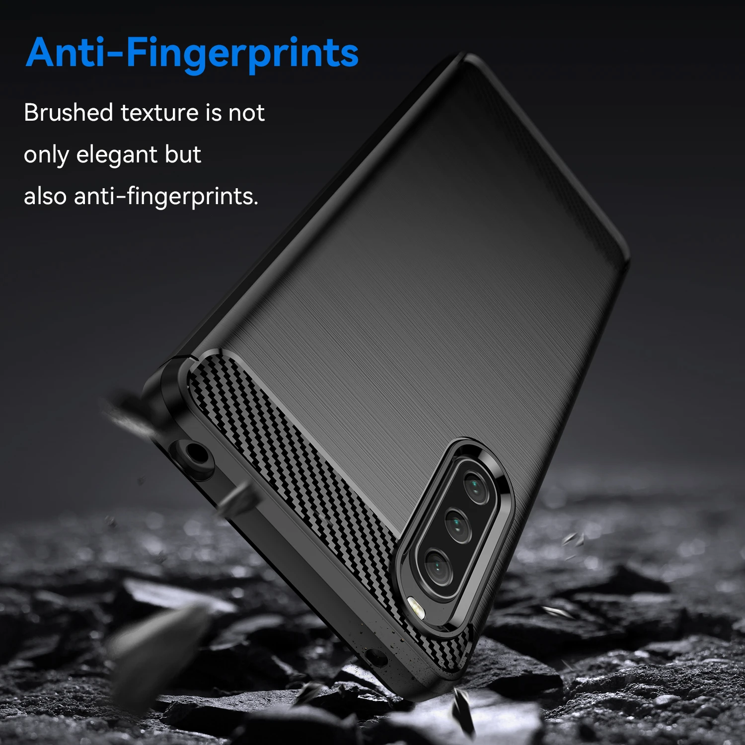 For Sony Xperia 10 V Cover Protective Carbon Fiber Case For Xperia 1 V Xperia 5 IV