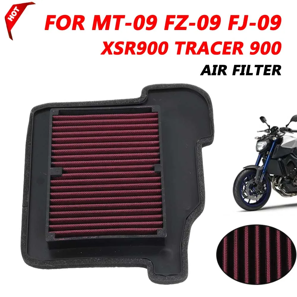 For YAMAHA MT-09 MT09 FZ09 FJ-09 XSR900 XSR 900 Tracer 900 Tracer900 2019 Motorcycle Accessories Air Filter Intake Cleaner Parts