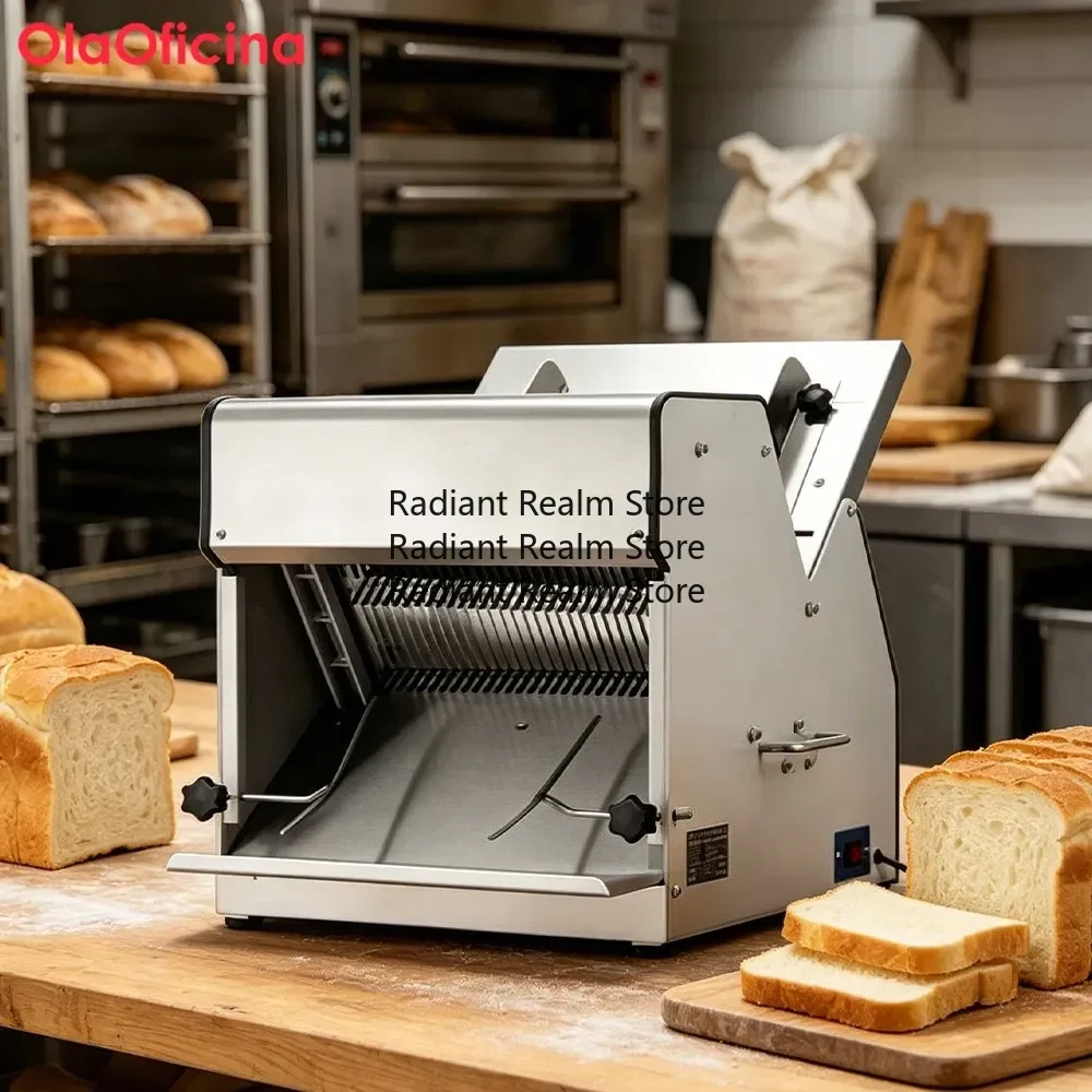 Commercial Bread Slicer Machine 0.3kw 220V 31 Slices Capacity for Bakery Sandwich Shop Restaurant