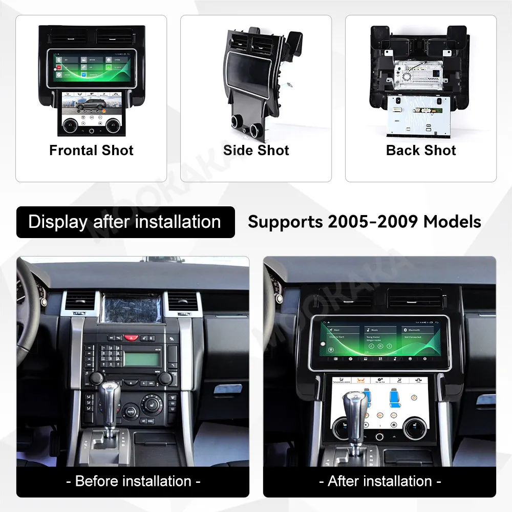 Android 15 For Land Rover Range Rover Sport 2005-2009 Navigation Stereo Multimedia Player Car Radio Carplay 12.3+10.1