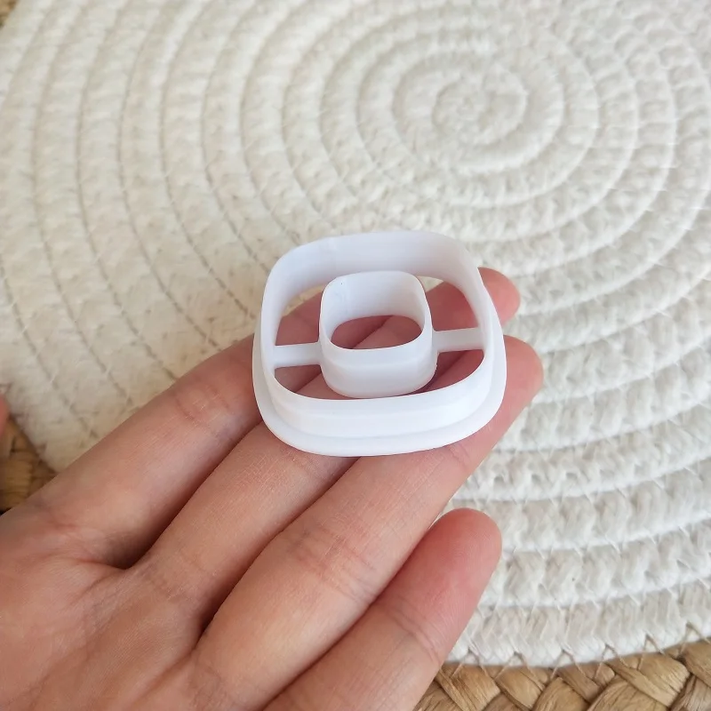 New Soft Pottery Earring Cutter Moroccan Rhombus Ring Polymer Clay Cutting DiY Ins French Earring Jewelry Pendant Making Tools