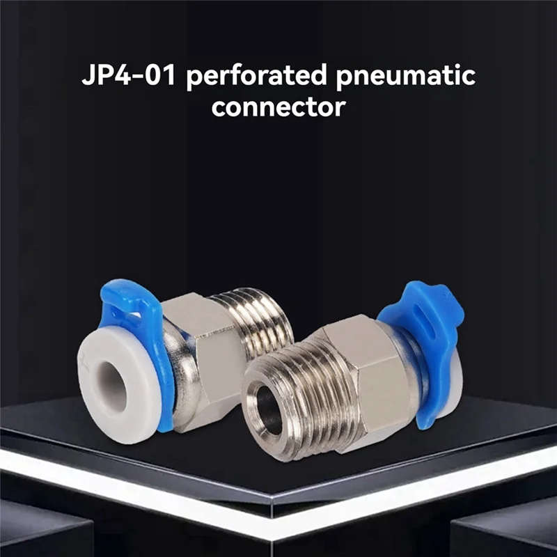 Эффективный 3-комплект пневматического разъема JP4-01, прямые воздушные быстрые фитинги, детали 3D-принтера для резьбы экструдера V6 M10