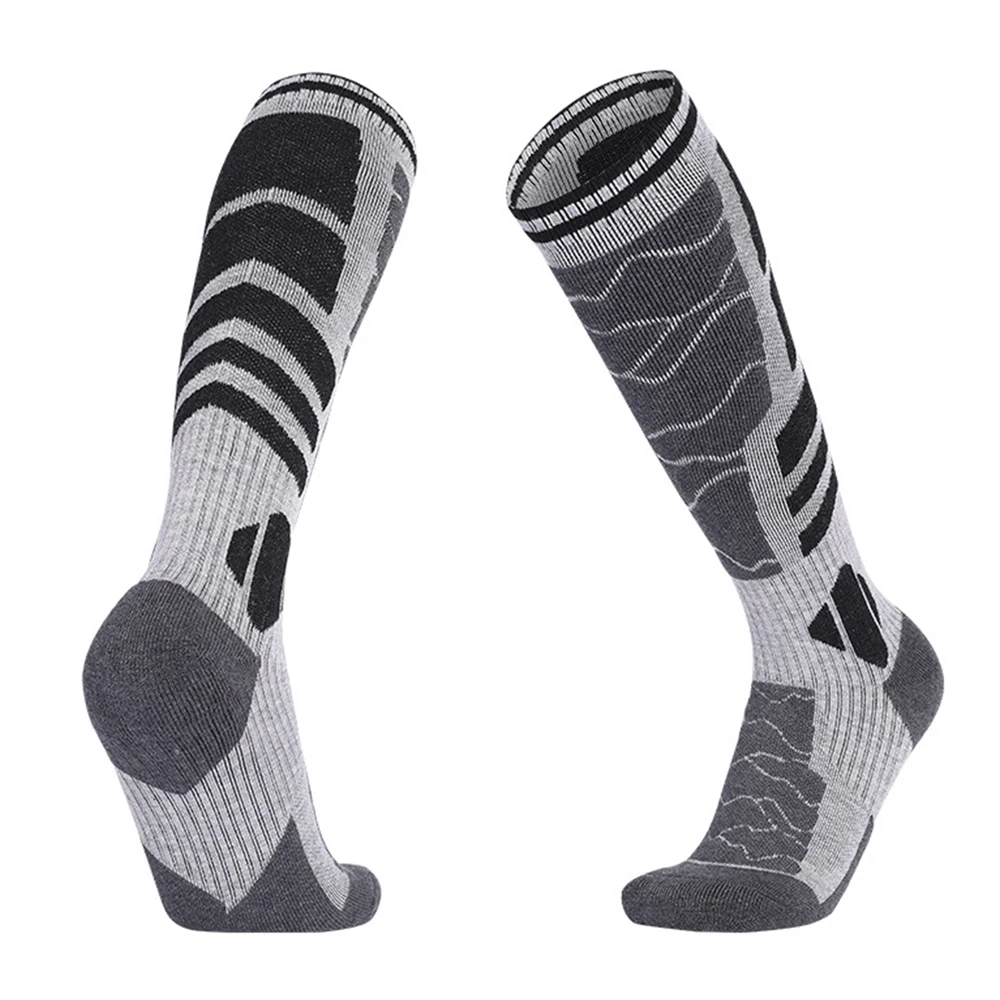1 paar Merino Wolle Baumwolle Winter Männer Warme Ski Socken Dicker Sport Snowboard Radfahren Fußball Socken Hohe Elastische Thermische Socken – Detail 16