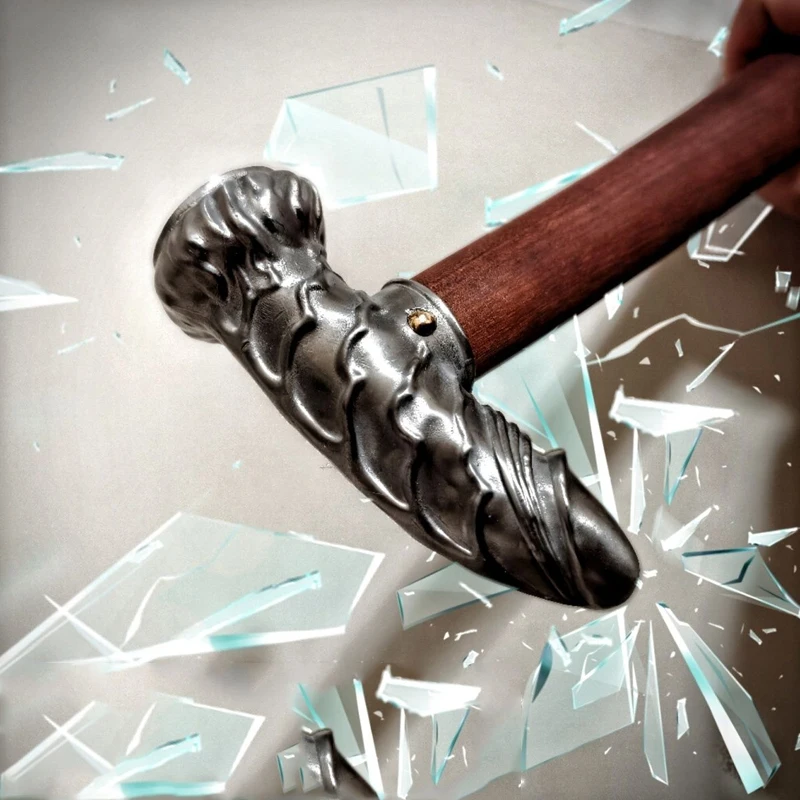 Outdoor Portable EDC Multi-functional Creative Stainless Steel Solid Hammer Car Emergency Window Breaking Tool
