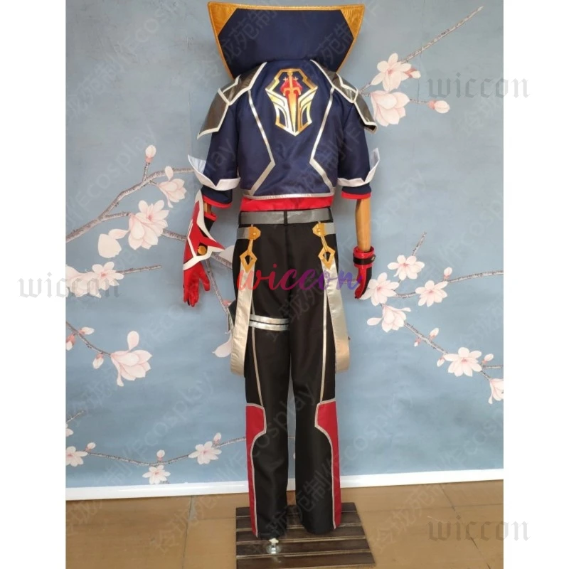 أزياء Ezreal التأثيرية أزياء المعركة الأكاديمية Ezreal مجموعات كاملة من أزياء LOL Battle Academia ملابس حفلات الهالوين للنساء والرجال