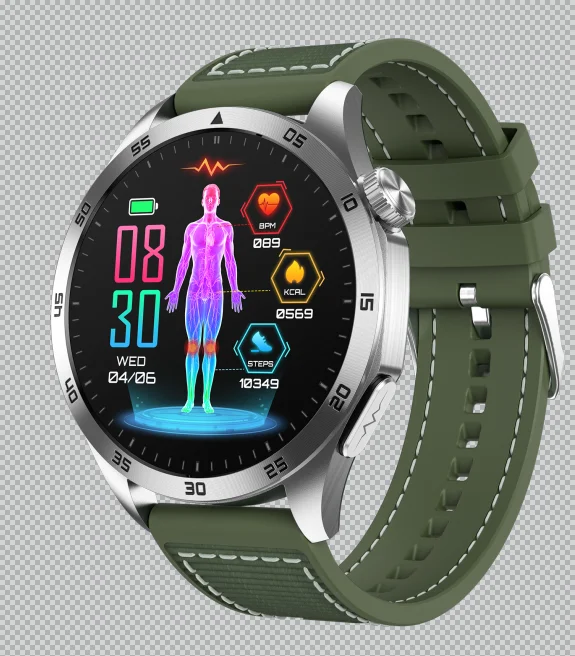 Marsyu ECG+PPG Gezondheid Smartwatch Bloedzuurstof Urinezuur Lichaamsbloeddruk HD Bluetooth Oproephorloge Voor iOS Android Mannen en vrouwen