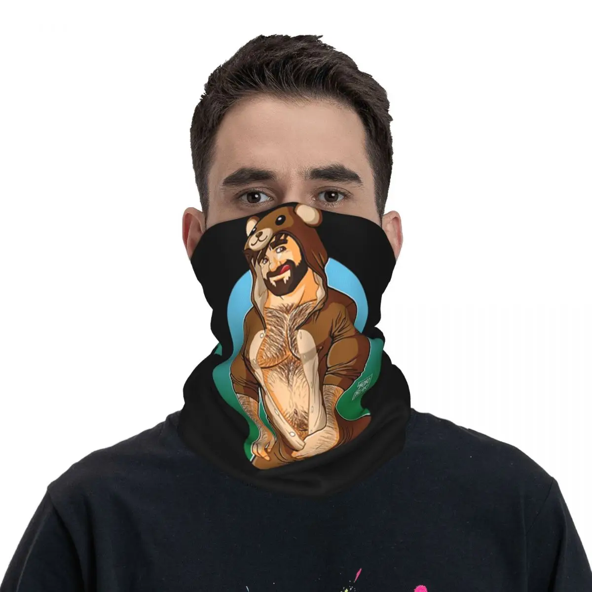 ADAM LIKES TEDDY BEARS Bandana Neck Cover Printed Mask Scarf Multi-use FaceMask Outdoor Sports For Men Women Adult Winter