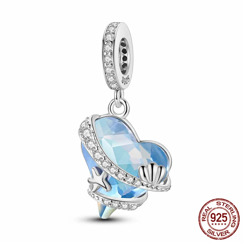 

925 Sterling Silver Starfish Charm Bead, perfect for original handmade bracelets and DIY jewelry for women.