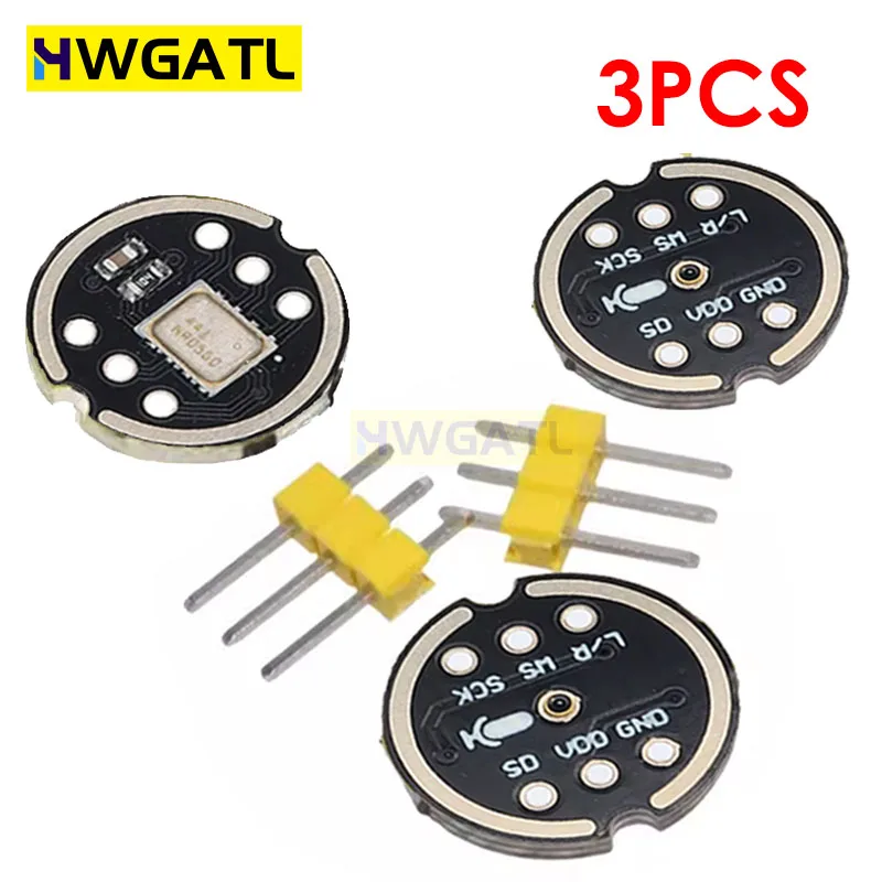 hwgatl-3pcs-inmp441-mems-modulo-de-microfone-interface-i2s--omnidirecional-de-alta-precisao--compativel-com-esp32-arduino-de-baixa-potencia