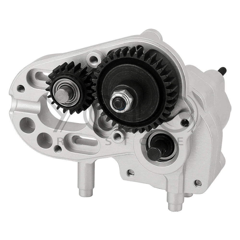 CNC Complete Gearbox Dig Transmission Box Dig Gear for 1/10 RC Crawler Axial SCX10 II AXI03004 Capra 1.9 UTB Upgrade Parts
