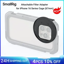 SmallRig 67mm Magnetic Filter Adapter Side Mount Version for iPhone 16 Series Cages, Quick Release Phone Lens Filter Ring -5010