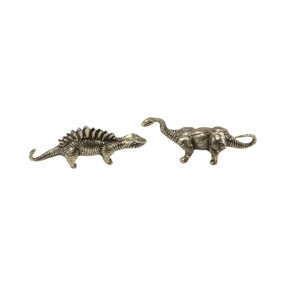 Small Alloy Dinosaur Statue Mini Vintage Dinosaur Miniatures Animal DIY Children Dinosaur Toy Decoration Crafts