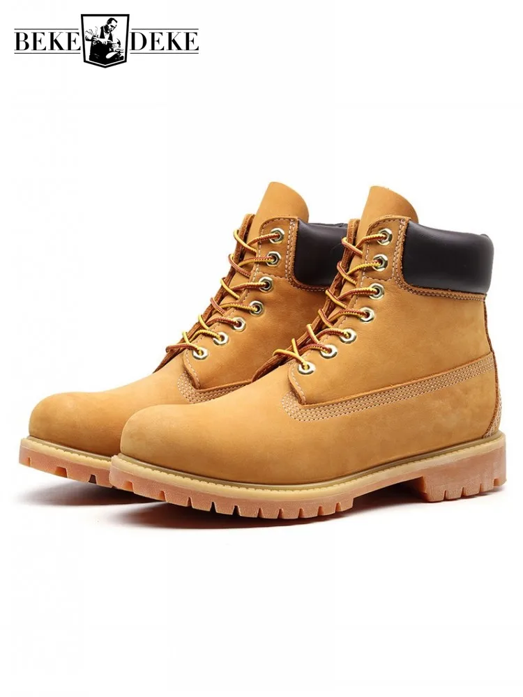 

Мужские новые весенние ботинки-карго из натуральной воловьей кожи на шнуровке, нескользящие, удобные, ручной работы, для мотоциклистов
