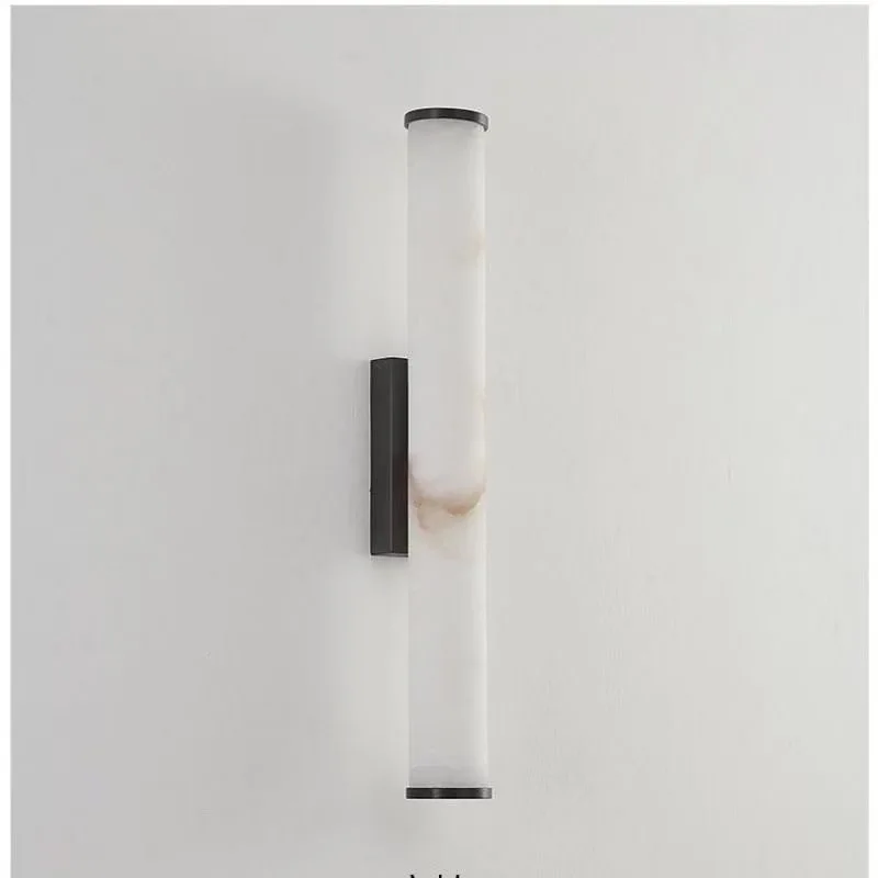 Modern Copper and Black Wall Lamp Faux Marble Wall Light for Entryway Bedroom Dining Room Hallway Home Decor Lighting