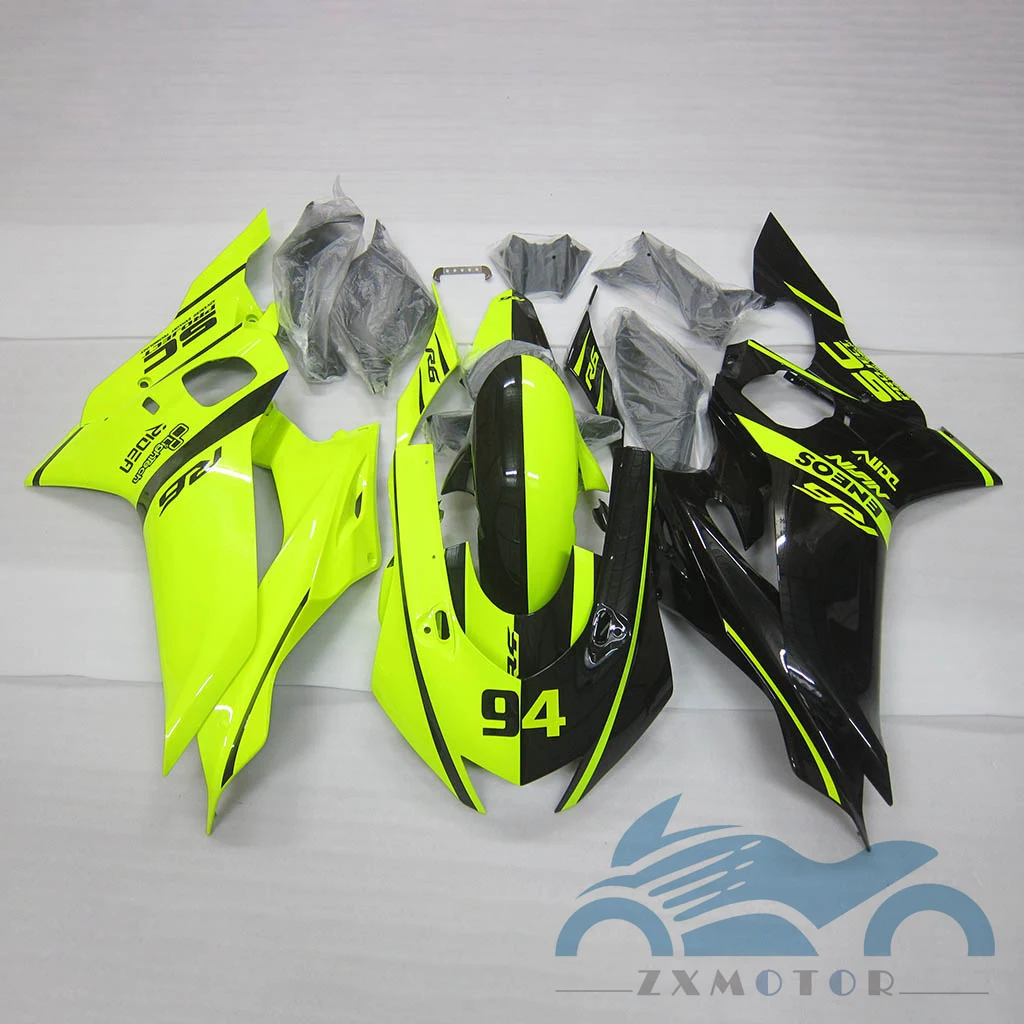 New Motorcycle Fairing Kit Suitable for YZF-R6 2017 2018 2019 2020 2021 2022 2023 YZF R6 Yamaha YZFR6 Bright Yellow set