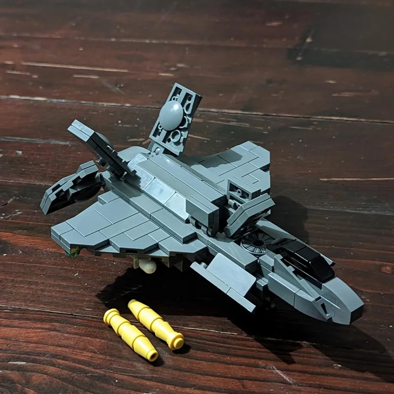 

F-35B Military Fighter Jets Model MOC Building Bricks War Equipment Modular Technology Gifts Holiday Assemble Children Toys Suit