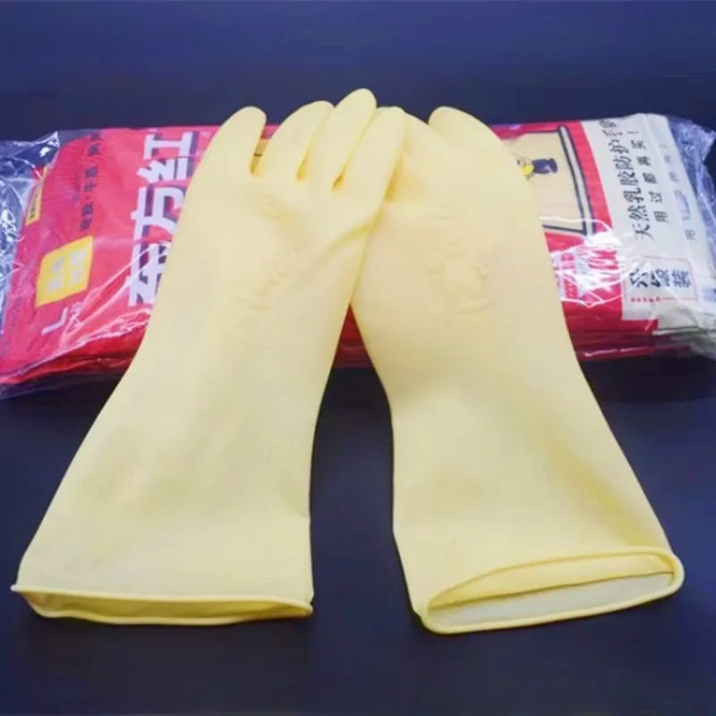 

1 шт. водонепроницаемые латексные перчатки для мытья посуды, многоразовые кухонные перчатки для чистки, бытовая уборка, работа по дому, работы по дому, инструменты для мытья посуды
