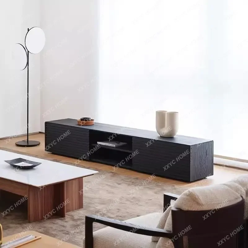 

Тумба под телевизор AAY из массива дерева для гостиной и спальни, современная минималистичная, настенно-напольная, со встроенным креплением для ТВ